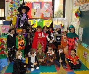 Puzzle de Disfraces para Halloween