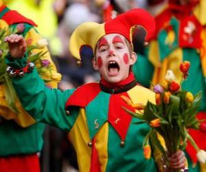 Puzzle de Disfraz de Arlequín