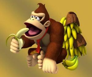 Puzzle de Donkey Kong, el famoso gorila de Nintendo