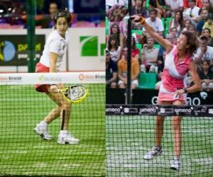 Puzzle de Dos jugadoras de Pádel