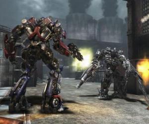 Puzzle de Dos robots transformers