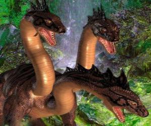 Puzzle de Dragón de tres cabezas