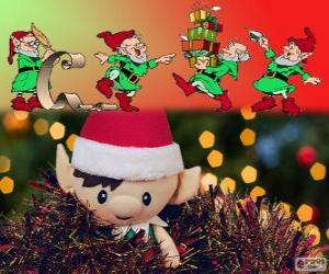 Puzzle de Duendes navideños