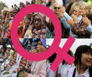 Puzzle de Día Internacional de la Mujer, 8 de marzo