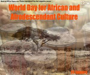 Puzzle de Día Mundial de la Cultura Africana y Afrodescendiente