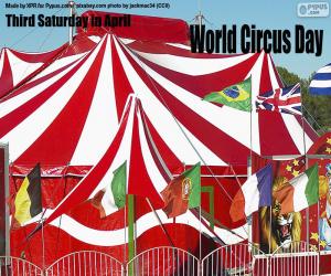 Puzzle de Día Mundial del Circo