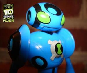 Puzzle de Eco Eco Supremo puede lanzar y controlar las ondas sónicas y los discos que hay en su cuerpo