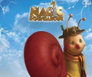 Puzzle de El caracol Brian, un personaje de El Tiovivo Mágico