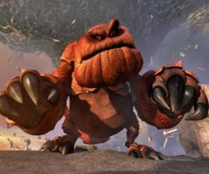 Puzzle de El dragón sonriendo es probablemente una de las más extrañas y terribles dragones que pueden cruzarse entre las islas del mundo