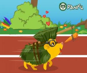 Puzzle de El erizo Pokopet Hedgehog, una mascota de Panfu