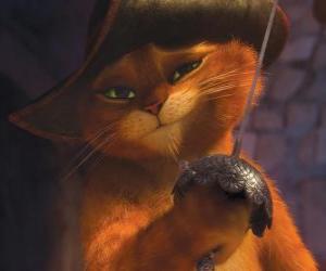 Puzzle de El Gato con Botas se enfrentará a la pareja de bandidos Jack y Jill