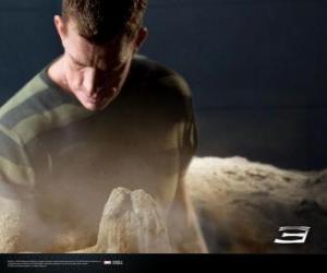 Puzzle de El Hombre de Arena, Sandman empieza el proceso de transformación de su cuerpo
