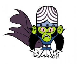 Puzzle de El inteligente mono Mojo Jojo es el mayor enemigo de las hermanas Utonium o Utonio, las Powerpuff Girls