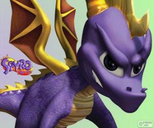 Puzzle de El joven dragón Spyro, protagonista de los vídeojuegos Spyro the Dragon