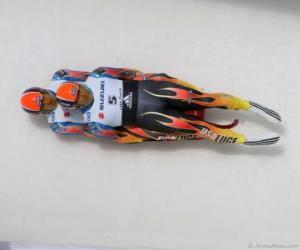 Puzzle de El luge en modalidad parejas