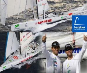 Puzzle de El Mapfre segundo de la Barcelona World Race 2010-11