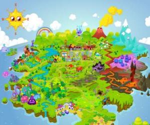 Puzzle de El mundo de los Moshi Monsters