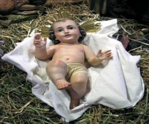 Puzzle de El Niño Jesús en el pesebre