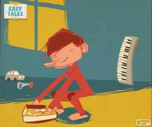 Puzzle de El niño recogiendo los soldados de plomo 