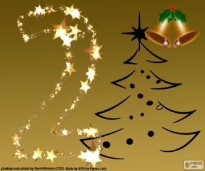 Puzzle de El número 2 de Navidad