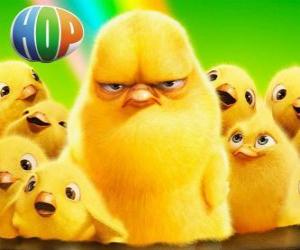 Puzzle de El pollito Carlos, Hop