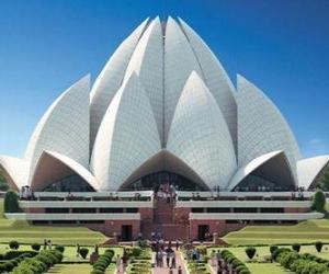 Puzzle de El Templo del Loto, Casa de Culto Bahá'i en la ciudad de Delhi, India