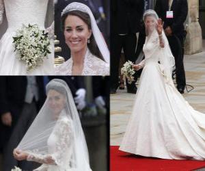 Puzzle de El vestido de Catherine Middleton