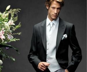 Puzzle de Elegante traje para caballero