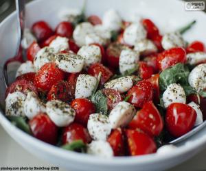 Puzzle de Ensalada de tomate y mozzarella