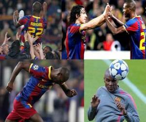 Puzzle de Eric Abidal vuelve a jugar tras su operación de un tumor