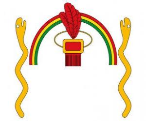 Puzzle de Escudo del Imperio Incaico o Tahuantinsuyo, Tawantin Suyu  en quechua