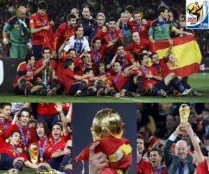 Puzzle de España, Campeón de la Copa del Mundo de fútbol de Sudáfrica 2010