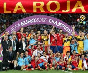 Puzzle de España, campeona Eurocopa UEFA 2012
