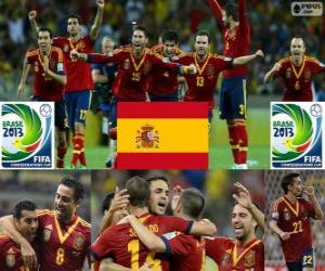 Puzzle de España Copa FIFA Confederaciones 2013