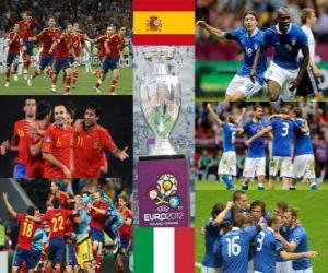 Puzzle de España vs Italia. Final Eurocopa 2012