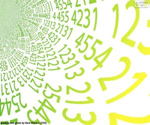 Puzzle de Espiral de números