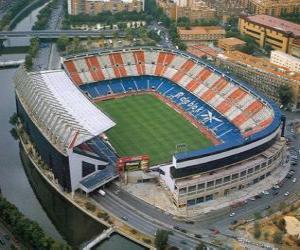 Puzzle de Estadio del Atlético de Madrid - Vicente Calderón -