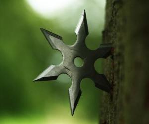 Puzzle de Estrella ninja - shuriken -