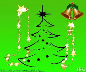 Puzzle de Estrellas formando la letra J