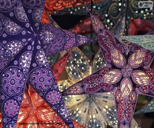 Puzzle de Estrellas Navideñas