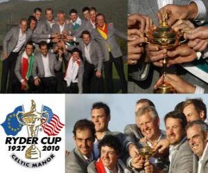 Puzzle de Europa gana la Ryder Cup 2010