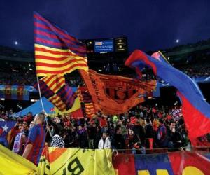 Puzzle de F. C. Barcelona bandera