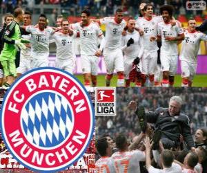 Puzzle de F. C. Bayern Múnich, campeón de la Bundesliga 2012-13