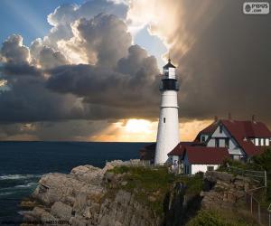 Puzzle de Faro de Portland Head, USA