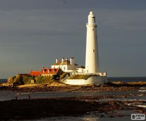 Puzzle de Faro de St. Mary, Inglaterra