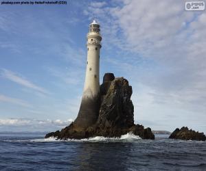 Puzzle de Faro sobre las rocas