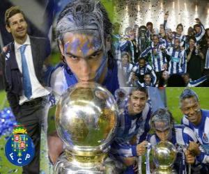 Puzzle de FC Porto, celebración campeonato liga portuguesa 2010-11