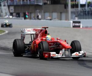 Puzzle de Felipe Massa- Ferrari - Montreal 2010