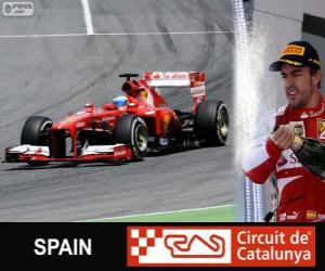 Puzzle de Fernando Alonso celebra su victoria en el Gran Premio de España 2013