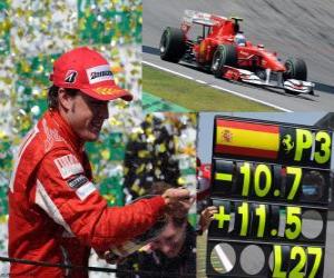 Puzzle de Fernando Alonso - Ferrari- GP de Brasil 2010 (3er Clasificado)